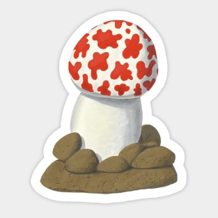 Shooting star strange mushroom Sticker